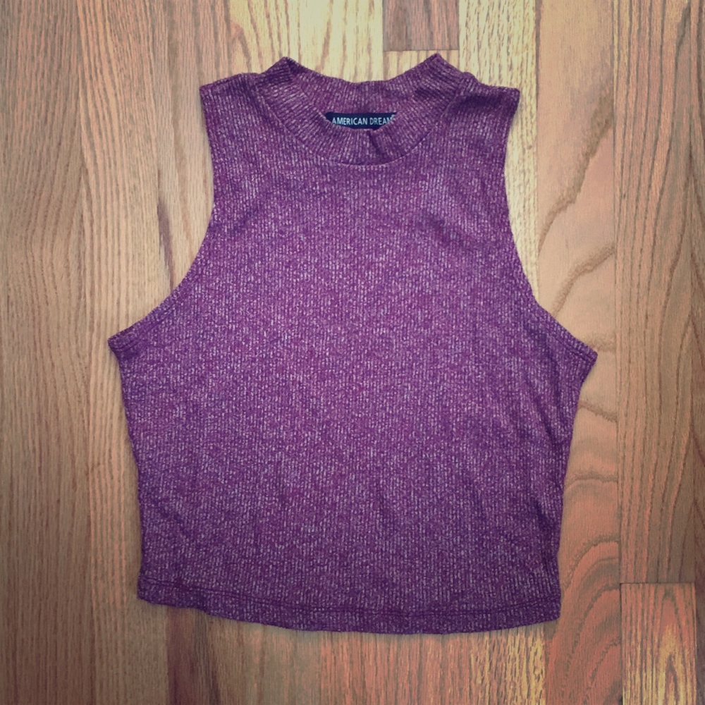 High neck crop top
